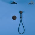 thumbnail image 2 of CASAINC 5-Spray Patterns 9.5 in. Wall Mount Dual Shower Heads in Spot Resist Matte Black, 2 of 10