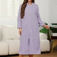 thumbnail image 6 of Soft Long Robe Bathrobe Cozy Loungewear Kimono Housecoat For Home Comfort And Warmth Elegant Design, 6 of 8
