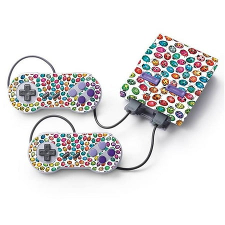 MightySkins NISUNES-Color Bugs Skin Decal Wrap for Nintendo Super NES Classic Sticker - Color Bugs