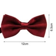 thumbnail image 4 of Men Tie Bow Smooth Solid Color Adjustable Lightweight Korean Style Wedding Tie for Party Banquet Prom, 4 of 11