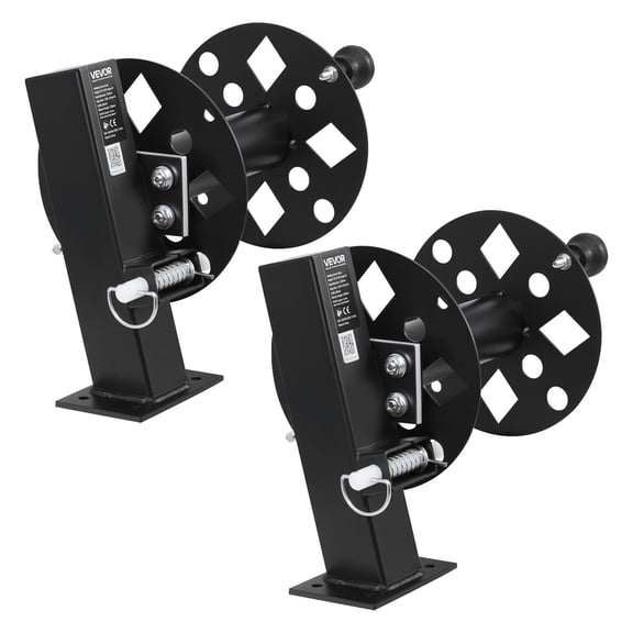 VEVOR 2PCS Heavy Duty Welding Cable Reels, Welding Cable Lead Reels for 150FT 1/0 & 125FT 2/0 Cable, Powder-Coated Steel Reel with Locking Pin for Service Trucks, Fleet Maintenance, Jobsites