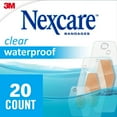 thumbnail image 4 of Nexcare Waterproof Clear Bandages, Assorted Sizes, 20 Count, 4 of 20