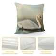 thumbnail image 4 of Orinice Swan Lake Graphic Decorative Cotton Linen Throw Pillow Cover for Home Couch Living Room Bed Sofa 1PC 20x20in, 4 of 5