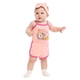 thumbnail image 2 of Hello Kitty and Friends Baby Girls Sleeveless Graphic Romper with Matching Bow Headband, Sizes 0/3M-24M, 2 of 7