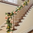 thumbnail image 4 of Artificial Rose Vines, Wedding Arch Decor, Faux Flower Garland for Wedding Chapel Backdrop, Holiday Party Decoration, 4 of 6