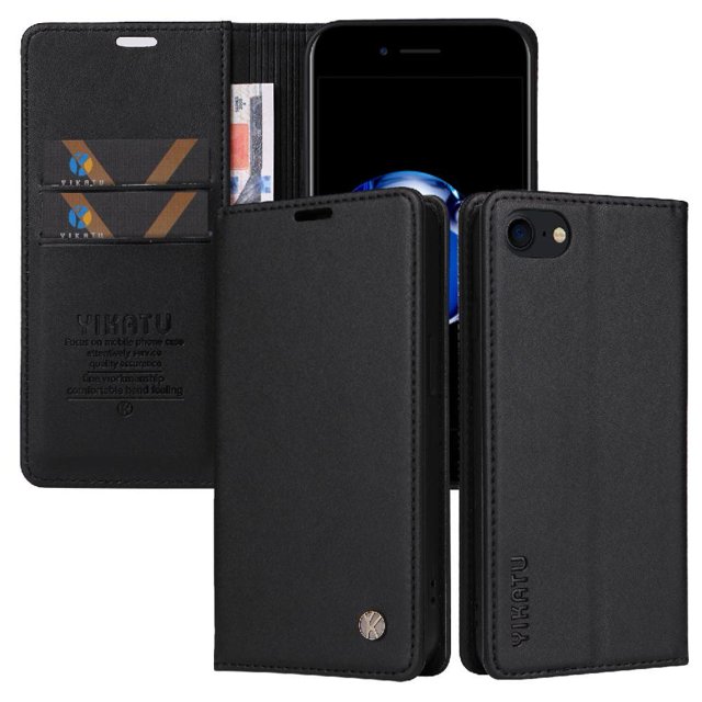 Funda para iPhone 6/6S Estuche de Cuero PU Tipo Cartera con Ranuras para Tarjetas y Cierre Magnético