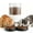 White-2 Bowl, variant on Atilioo Automatic Cat Feeder, 6L Programmable Pet Food Dispenser with 2 Bowls, Dry Food, Dual Power Supply, Timed Portion Control for Cats & Small Dogs, Black