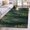 Forest Green, variant on Entryway Rug 2x3 Ft, Pure Black Non Slip Small Area Rugs for Front Door, Simple Solid Color Washable Low Pile Accent Carpet Doormat for Indoor Entrance Kitchen Bathroom Doorway