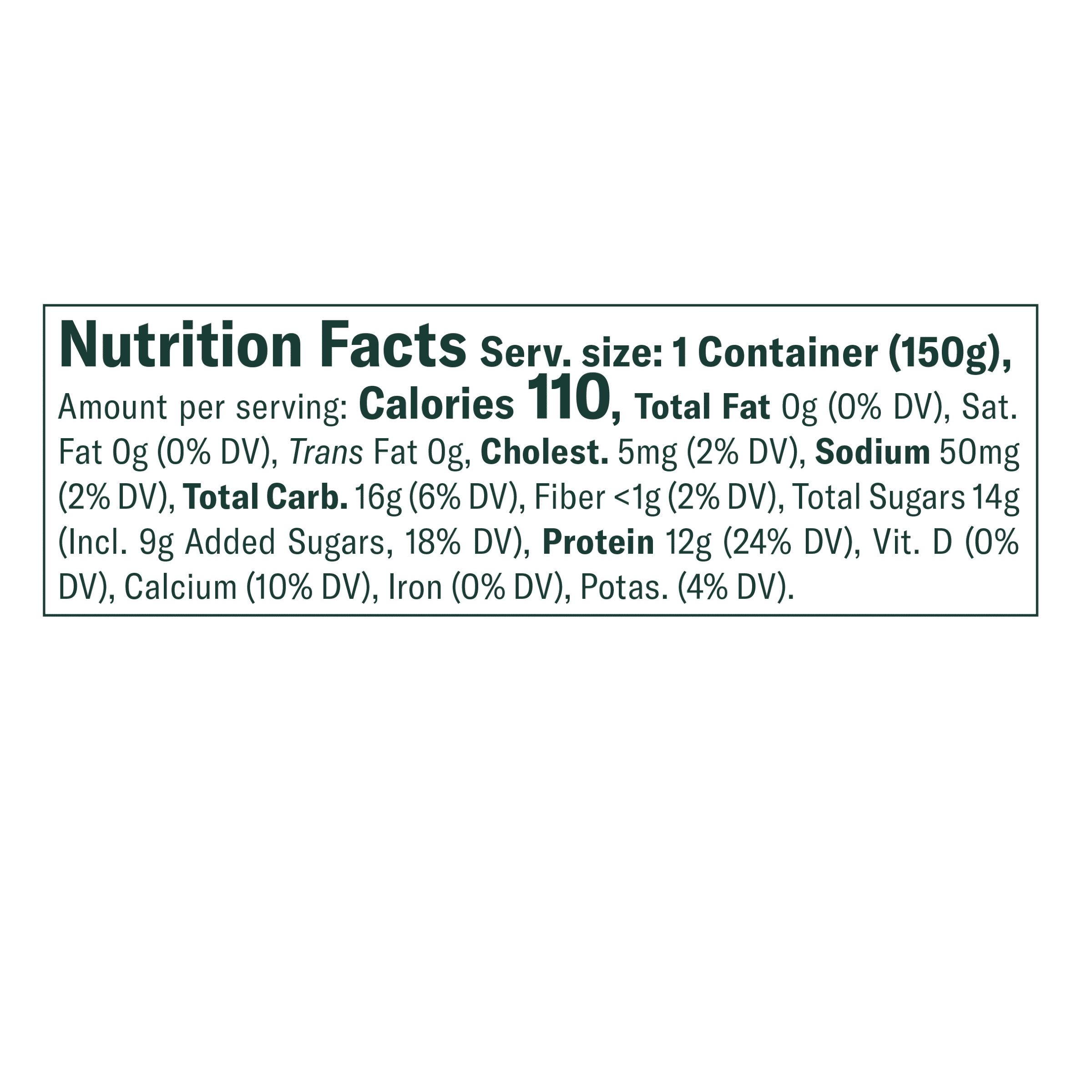 Chobani Non-Fat Greek Yogurt Black Cherry on The Bottom 5.3 oz Cup