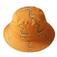 thumbnail image 2 of SYNPOS Bucket Hat for Toddler Girls Boys Wide Brim Summer Sun Hat Cotton Funny Printing for Kids 1-4 Years, 2 of 11
