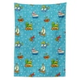 thumbnail image 3 of Ambesonne Plane Tablecloth Rectangular Table Cover, Cartoon Style, 52"x70", Multicolor, 3 of 4