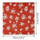 thumbnail image 3 of INSPIRAR CHIC Bufandas de Satén Floral para Mujeres, Bufanda Cuadrada de Seda para el Cuello, Diadema Larga y Delgada, Cuadrada-Rojo Vino 35.4x35.4''(LxA), 3 of 7