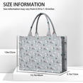 thumbnail image 3 of Large Capacity Tote Bag,Gray Cartoon Unicorn Pattern Handbag Fashion Luxury Tote Bag,15.7"x13"x 5.1" Inches,Laptop Compatible, 3 of 6