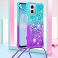 thumbnail image 2 of Funda para Motorola Moto G 5G 2023 Brillantina Líquida Divertida Reluciente y con Cristales en Movimiento Cuerpo Cruzado con Cordón Ajustable, 2 of 5