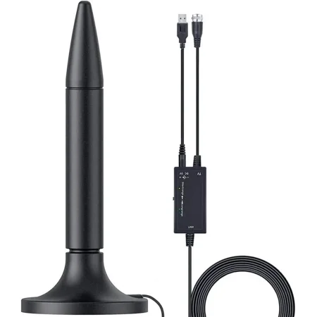 2026 Amplified HD Digital TV Antenna,300 Miles Long Range Reception Indoor HDTV Antenna with Amplifier,Support 4K 1080P VHF UHF TV Channels