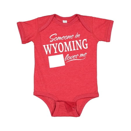 

Inktastic Someone in Wyoming Loves Me Gift Baby Boy or Baby Girl Bodysuit
