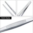 thumbnail image 3 of FZC-2Pcs Stainless Steel Kitchen Tweezers, 8-Inch Culinary Fine Tweezer Tongs for Cooking With Precision Serrated Tips - Surgical & Sea Food (8-Inch/20CM), 3 of 4