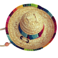 thumbnail image 2 of Dog Sombrero Hat, Mini Straw Sombrero Hats Mexican Hats Sombrero Party Hats for Small Pets/Puppy/Cat (Cotton Band), 2 of 7