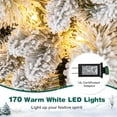 thumbnail image 6 of Costway 6 FT Flocked Christmas Tree with Pine Needles 517 Branch Tips 170 LED Lights, 6 of 10