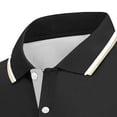 thumbnail image 5 of Men Polo Shirts Short Sleeve with Pocket Sport Wicking Shirts for Men Casual Athletic Collared T-Shirts Big and Tall Size S-5XL Black, 5 of 5