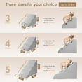 thumbnail image 3 of TEMOGU-Curved Dog Stairs Ramp for Small Dogs 15.7" H, 3-Step Dog Steps for Couch Sofa and Chair, Pet Stairs for Cats, Non-Slip Balanced Pet Steps Indoor, Light Grey, 3 of 4