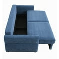 thumbnail image 4 of Modern Fabric Pull-out Sleeper Sofa 80W with Storage, 4 of 9