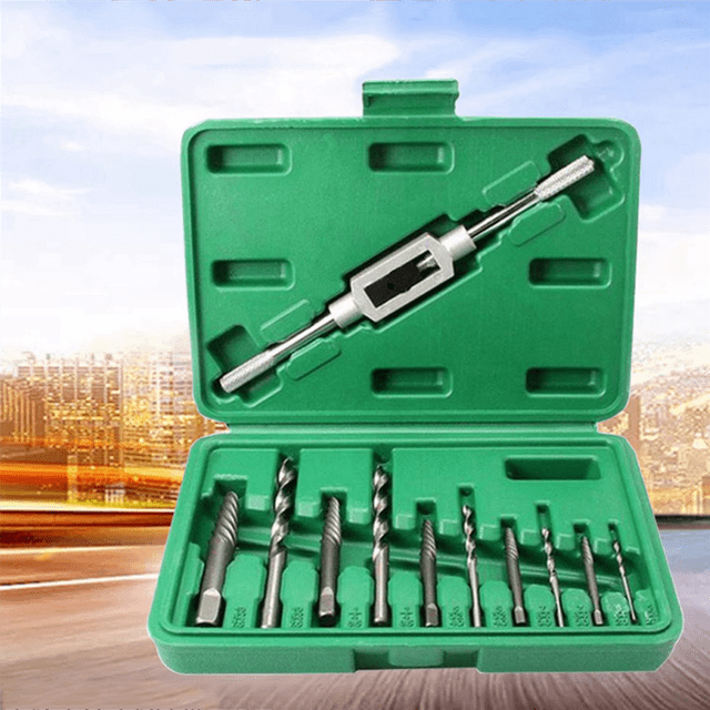 22Pcs Damaged Screw Extractor Set Remove Stripped or Broken Screws Bolt with Right Handed Boring Drill Bit Set 3-10Mm