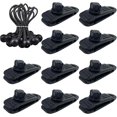 thumbnail image 1 of Clips para lonas resistentes, clips resistentes al viento para toldos, camping, caravanas, cubiertas de automóviles, cubiertas de piscinas (10 + 10 piezas) 8,3 cm, 1 of 4