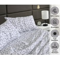 thumbnail image 3 of RUVANTI Flannel Sheets Full Size - 100% Cotton Double Brushed Bed Sheets Set, Deep Pockets 16 Inches, All Seasons Breathable & Extra Soft Full Sheets, Warm & Cozy, 4 Piece, Perri Me, 3 of 8