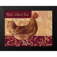 thumbnail image 2 of Kasun, Theresa 14x12 Black Modern Framed Museum Art Print Titled - Rustic Roosters III, 2 of 5