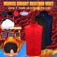 thumbnail image 4 of Plus Size Heated Jackets for Men Unisex Casual Zipper Single Control Eight Heat Heating Vest USB Charging Vest, 4 of 4