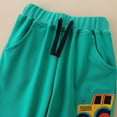 thumbnail image 6 of Spazoro Toddler Boys Loose Fit Jogger Pants, Elastic Waist Fall and Winter Solid Color Casual Outwear Pants For Kids Boys Green Size 2 T, 6 of 9