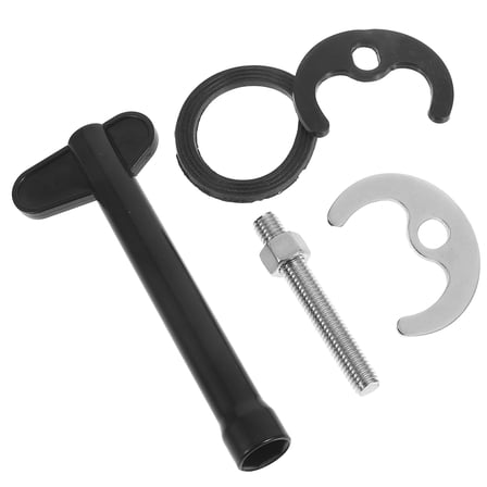 Hemoton Hemoton 1 Set Faucet Fixing Bracket Mounting Nut And Washer Single Hole Stainless Steel Fastener For Kitchen Sink Faucet Replacement Parts