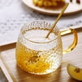 thumbnail image 3 of 14.8oz Frosted Glass Cup with Handle for Coffee,Hot Tea, Soup,Clear Drinking Mug, 3 of 6