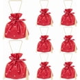 thumbnail image 1 of 8 bolsas de regalo pequeñas con forma de corazón rojo para mujer, con asas, para cumpleaños, Navidad, fiestas, dulces, 5,7 x 6,3 pulgadas, con cordón., 1 of 9