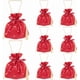 thumbnail image 1 of 8 bolsas de regalo pequeñas con forma de corazón rojo para mujer, con asas, para cumpleaños, Navidad, fiestas, dulces, 5,7 x 6,3 pulgadas, con cordón., 1 of 9