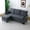 DARK GREY, variant on 78" Cotton-Linen Modular Sectional Sofa, Modern Boneless Compressed Floor Sectional Sofa with Reversible, Deep Seat Chaise Lounge Indoor with Storage for Living & Office, Beige