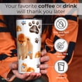 thumbnail image 5 of Greenline Goods Pomeranian Insulated Tumbler With Lid 20 oz - Perfect For Dog Moms, Dads, Lovers – Pomeranian Insulated Mug - Tumbler Dog Breed Design - Dishwasher Safe Non-Slip Base - For Pom Parents, 5 of 7