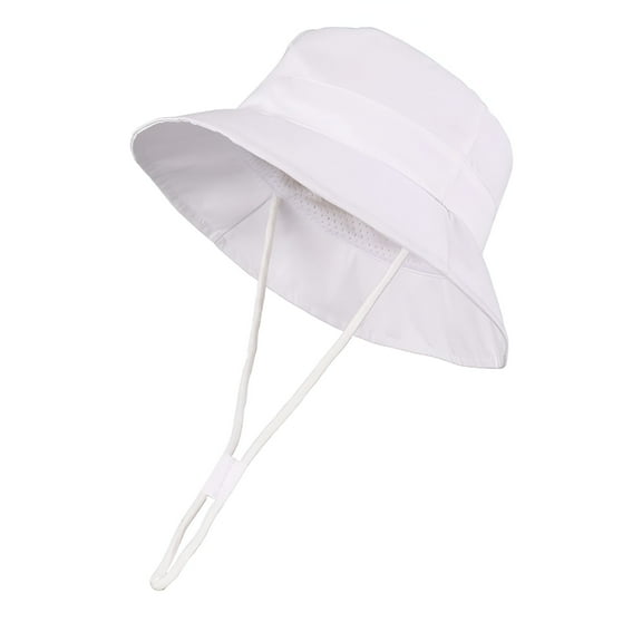 TELOLY Baby Sun Hats 0-6 Months Breathable Sun Hat Cotton Foldable 50  Spf Protective Beach Hat