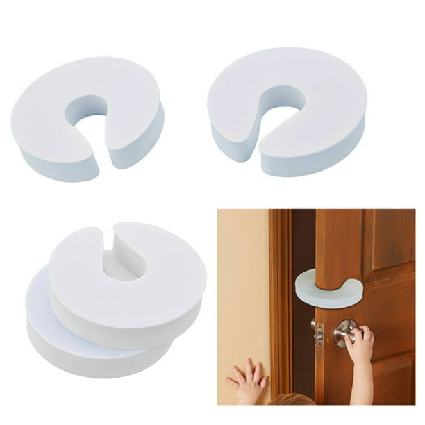 Dedos De Seguridad Para Puerta En Forma De C Reutilizables Suaves Para Puerta De Cajón De Armario 4 Protectores