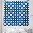 thumbnail image 1 of Navy Tapestry, Vintage Circles with Overlapping Rounds Oval Old Fashion Graphic Art, Fabric Wall Hanging Decor for Bedroom Living Room Dorm, 5 Sizes, Royal Blue White, by Ambesonne, 1 of 1