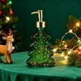 thumbnail image 4 of Christmas Soap Dispenser 6in Tree Shaped Glass Soap Dispenser with Pump Empty Lotion Bottles for Xmas Decor, Kitchen, Bathroom, 4 of 4