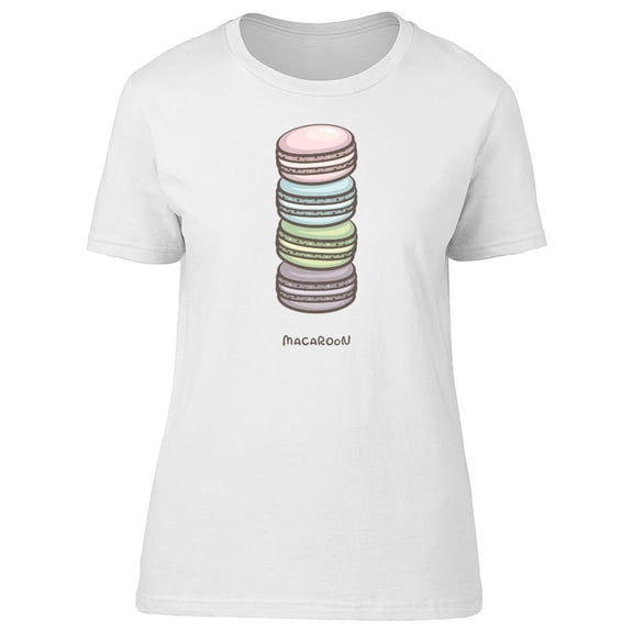 Stack Of Multiple Macaroon T-Shirt Women -Image by Shutterstock, Female Large