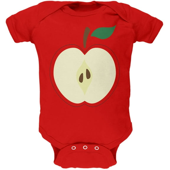 Old Glory Halloween Apple Slice Costume Short Sleeve Graphic Baby One Piece