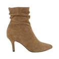 thumbnail image 2 of Bella Vita Womens Danielle Suede Heels Dress Boots Tan 12 Extra Wide (E+, WW), 2 of 3