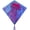 Jellyfish, variant on In the Breeze 3505 — Rainbow Stained Glass 30-inch Diamond — Colorful, Easy-Flying Kite with Included Kite Line and Bag