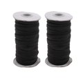 thumbnail image 1 of Cordón Elástico Zulema 2x 125yd 6mm Negro Banda Elástica para Coser, 1 of 8