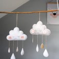 thumbnail image 4 of Gwong Decoración hogareña Nube nube gota de lluvia colgando ornamento bebé cama tienda colgante niños habitación decoración Gwong 21033175, 4 of 7
