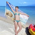 thumbnail image 7 of SKYSONIC Beach Towels 30"x60", Starfish Seashells Summer Beach Camping Towels Tropical Ocean Sea Sand Free Beach Towel, Large Beach Towels Quick Dry Bath Travel Towels Pool Yoga Beach Mat for Men WOM, 7 of 7