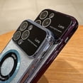 thumbnail image 4 of Funda de TPU con galvanoplastia y purpurina degradada Magsafe para iPhone 14 Pro con ventana grande, 4 of 4